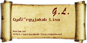 Györgyjakab Lina névjegykártya